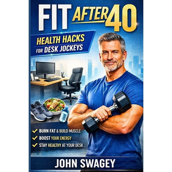 Fit After 40: Health Hacks for Desk Jockeys: Desk Job Fitness for Men Over 40: Lose Belly Fat, Fix Back Pain, Get Your E, (Paperback)
