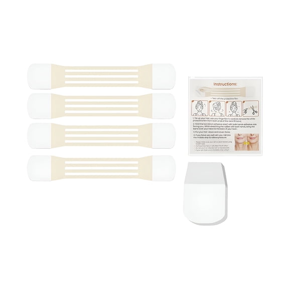 XIRQI Neck Tape, 20 PCS Face Neck Lifting Tape Invisible Lift Necks for Double Chin & Lifting Saggy Skin, High Elastic Breathable Invisible