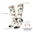 thumbnail image 6 of Fotbe Camp Van print Women's Men's Novelty Crew Socks Cotton Socks Knee High Socks for Walking,Running,Nurses,Pregnancy, 6 of 8
