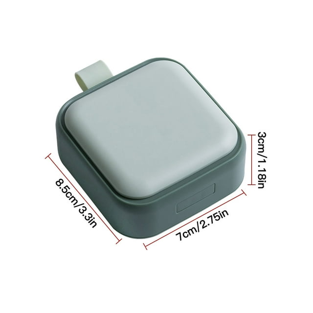 Pill Box 4 Grids Tablet Storage Case Portable Outdoor Pill Travel Divider Organizer Pill Container, Green