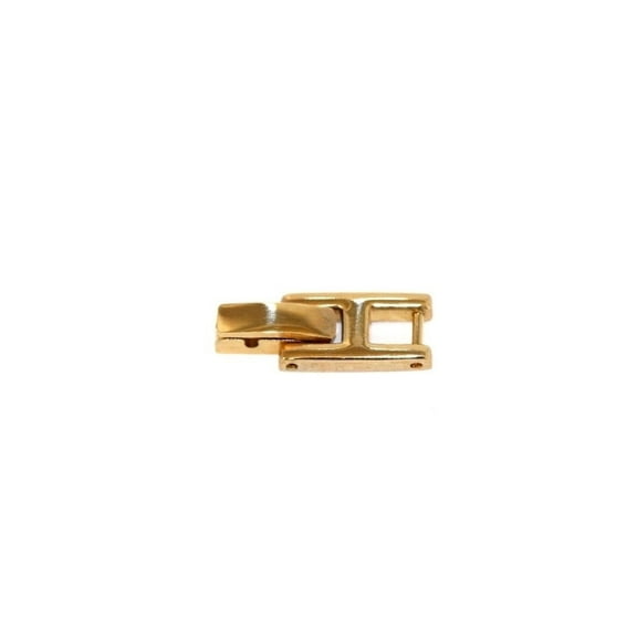 GOLD COLOR SMALL THIN FOLD OVER CLASP WOMENS WATCH BRACELET EXTENDER LINK
