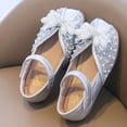 thumbnail image 6 of Teyfeniy Toddlers Girls Glitter Shoes Mary Jane Sparkle Bow Close Toe Wedding Cute Flower Girls Princess Summer Outdoor Shoes(Toddler/Little Kid/Big Kid), 6 of 9