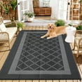 thumbnail image 6 of Garvee Outdoor Rug 9'x18' Waterproof Area Rug for Patios, Reversible Plastic Straw Rug Camping Carpet Mats for RV, Picnic, Backyard, Balcony, Porch, Beach, Black Gray, 6 of 9