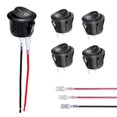 thumbnail image 3 of 5/10pcs 12V ON/OFF Round Rocker Dot Toggle Switch Car Boat Van Dash Waterproo ,, 3 of 8