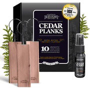 Dr. Killigan's Cedar Planks - Cedar Blocks for Clothes Storage, Great Alternative to Moth Balls for Closet, Good Cedar Closet Freshener, Best Moth Repellent for Clothes, Harvested in USA (10-Pack)