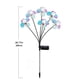 thumbnail image 3 of Luces de bamboleo LED solares para exteriores | Paquete de 6 luces decorativas de paisaje de jardín | Diseño de flores | Iluminación ambiental impermeable y eficiente en energía para patios, 3 of 9