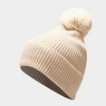 thumbnail image 5 of Prolriy Beanies Hats Men Hat Men Knitted Sets Winter Warm Hat Knit Windproof Adult Skiing Women Gloves Cycling Baseball Caps Wool Beanie Winter Hats for Women Beige, 5 of 9