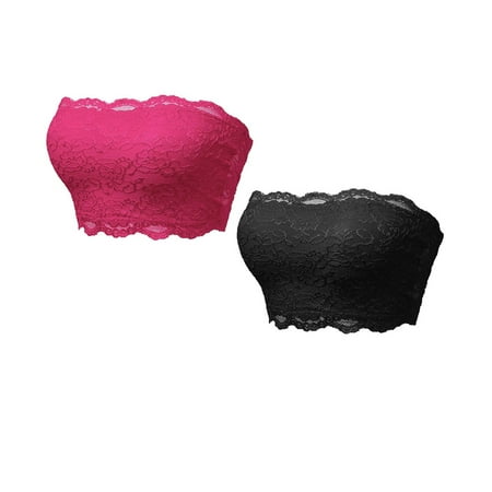 HCURIBAD Strapless Bras for Women Women s Backless Seamless Lace Strapless Wrap Bra (without Bra Pads)  Seamless Bra  Bras for Women  Push up Bras for Women  2PC underwear Coffee L