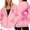 Pink, variant on Women's Zip Up Hoodie Cancer Awareness Month Long Sleeve Pullover With Drawstring Pocket For Casual Winter Sports Stylish Breathable Women's Hoodie S