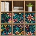 thumbnail image 4 of Collapsible Oxford Fabric Storage Cubes with Handles, Large Mid Foldable Oxford Cloth Bins Set of 2/6, Closet Organizers for Shelves Clothes Home Kitchen Toy - Tropical Pattern-1, 4 of 7