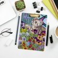 thumbnail image 7 of FMSHPON Cat ButterflyFlower Clipboard Hardboard Wood Nursing Clip Board and Pull for Standard A4 Letter 13x9 inches, 7 of 7
