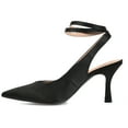 thumbnail image 3 of Journee Womens Marcella Buckle Mid Stiletto Pointed Toe Pumps, Widths Available, 3 of 10