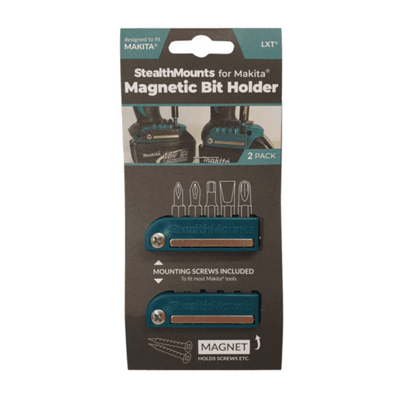 Stealthmounts Llc Bh-Mk-Blu-2-Lf Stealthmounts Blue Bit Holder For Makita 2Pk