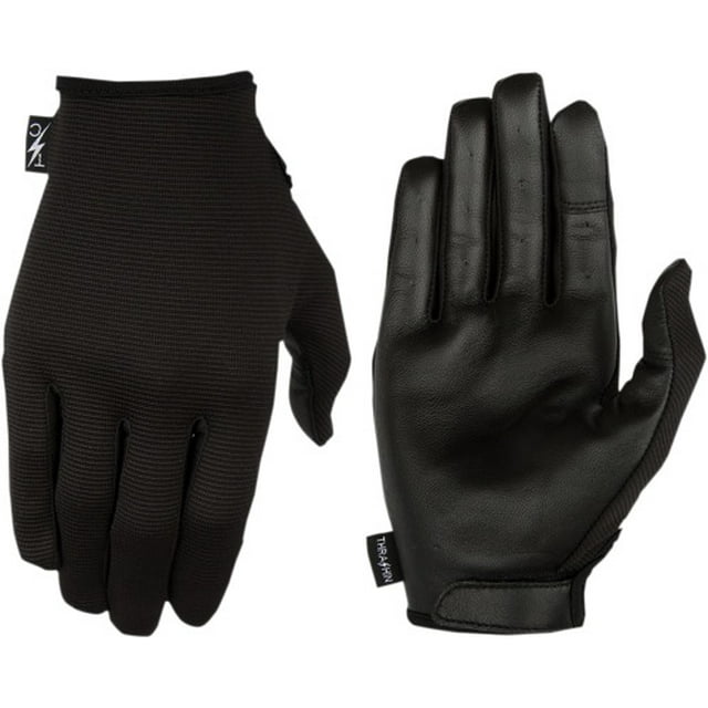 Thrashin Gants en Cuir Stealth Palm (Noir, TTG)