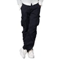 thumbnail image 1 of Pantalones Cargo Match para Hombre Corte Recto Negro Grisáceo, 1 of 6