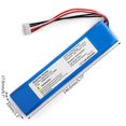 thumbnail image 5 of Batería recargable de polímero de litio para altavoz compatible con Bluetooth xtreme, repuestos de 7,4 V y 5000mAh, 5 of 5