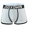 thumbnail image 4 of Penkiiy Mens Underwear Boxer Briefs Fashion Ice Silk Panties Briefs Fashion Breathable Nylon Mesh Boxers Gray Underwear, 4 of 4