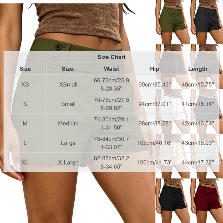 mid rise dress shorts Moxiu Womens Pull on Dress Shorts Mid Rise Slim Fit Chino Bermuda Shorts Comfort Walking Business Casual Short Pants 2025 Black,XXL, Women's, Size: