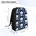 thumbnail image 4 of Gaeub white arrow Skull Print Unisex Backpacks, College Bookbag,Daypack with Padded 15" Laptop Sleeve,for School, Work, and Travel, 4 of 8