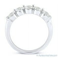 thumbnail image 4 of Round Brilliant Cut Charles & Colvard Moissanite 5-Stone Wedding Ring in 14k White Gold, 4 of 5