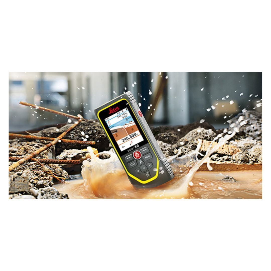 Leica DISTO X6 Laser Distance Meter for Rough Construction Sites