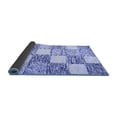 thumbnail image 2 of Ahgly Company Indoor Rectangle Checkered Blue Modern Area Rugs, 2' x 5', 2 of 4