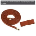 thumbnail image 3 of Unique Bargains 85.5cm/33.7' PU Leather Drawstring Pull String Purse Strap for Bucket Bag, Brown, 3 of 5