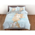 thumbnail image 3 of Lindo oso de peluche en la Torre Eiffel ropa de cama, juego de funda nórdica, ropa de cama con cremallera, dormitorio, 3 of 4