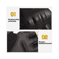 thumbnail image 2 of Guantes Tacticos Militar Labg Medio Dedo Motocicleta Y Bicicleta Negro Talla XL, 2 of 5