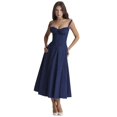 thumbnail image 2 of Popular Summer Export Work Clothing Elegant Pure Color Fashion Classy Suspender Dress Skirt for Women, 2 of 7