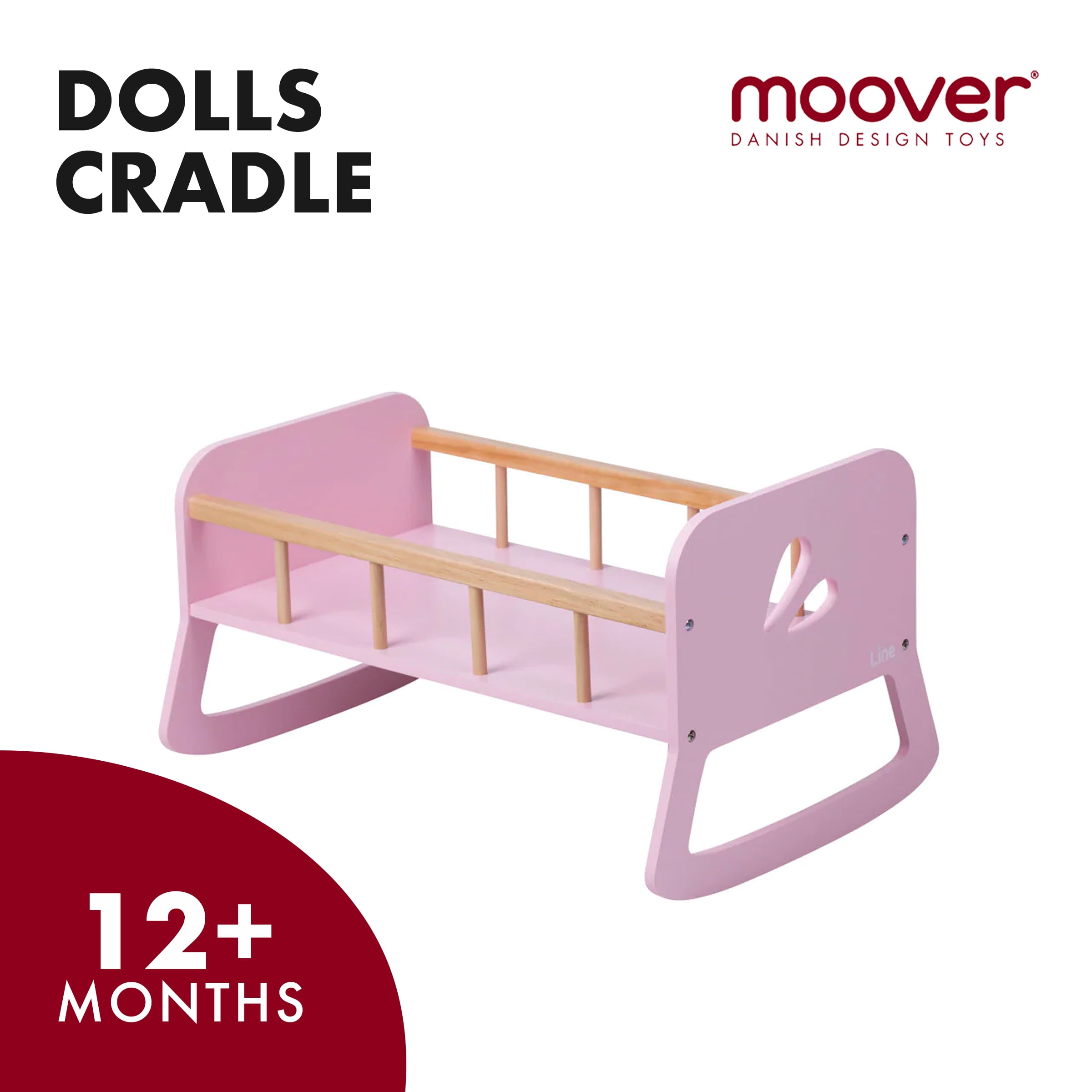 Modern 2 In 1 Doll Cradle, 2 Pieces, Mardel