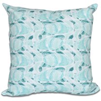 Simply Daisy 16" x 16" Fishwich Animal Outdoor Pillow, Blue (1 count)
