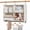 White & Ivory, variant on StorageWorks Hanging Closet Organizer with Metal Rod, 6-Section Collapsible Horizontal Hanging Shelves, Ivory and White