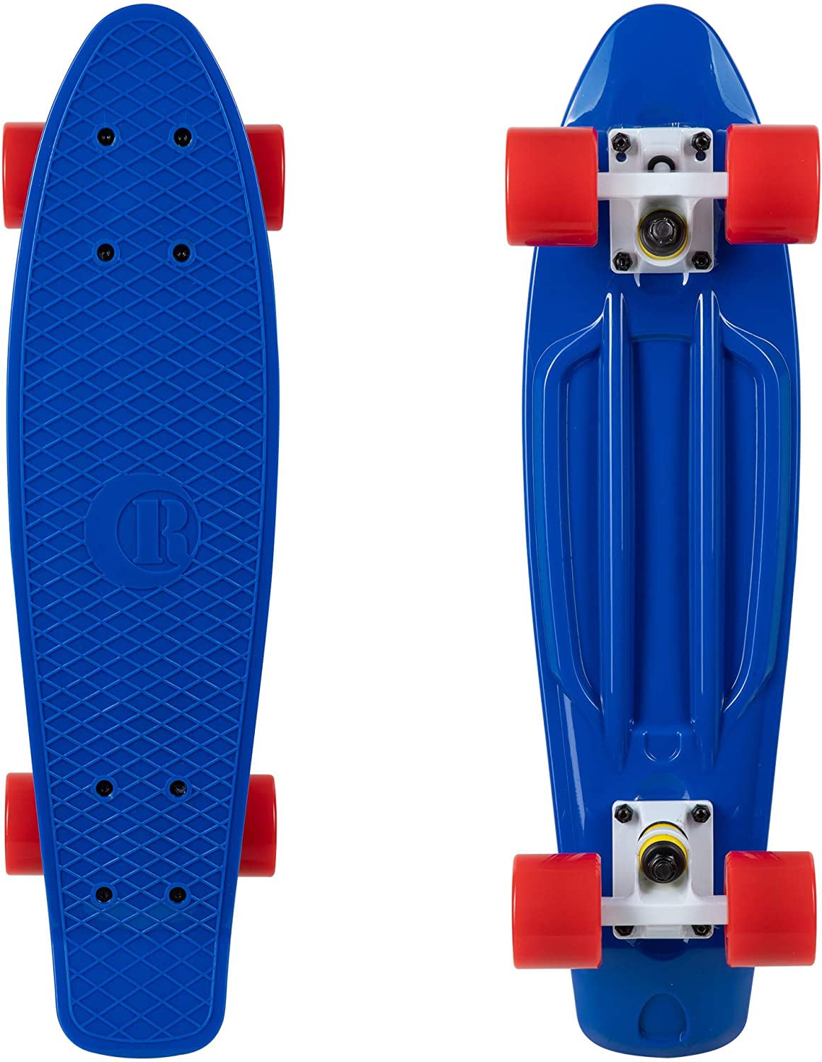 Retailery 22 Inch Skateboard With Light-Up LED Wheels Baby Blue 