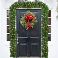 thumbnail image 6 of feimajia 270cm Artificial Christmas Garland Green Christmas Vines Wreath for Hanging Above The Door Stairway Hanging Decoration for Commercial and Hotel Courtyard Scene Arrangement, 6 of 6