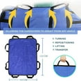 thumbnail image 3 of Multipurpose 48" x 40" Positioning Bed Pad with Reinforced Handles - Reusable & Washable Transfer Sheet for Turning, Lifting & Repositioning - Double-Sided Nylon Fabric, Blue, 3 of 5
