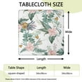 thumbnail image 2 of Fitted Tablecloth Square Watercolor Floral and Skull Print, Waterproof Elastic Vinyl Cover for Dining Table Garden Picnic Decor, 2 of 6