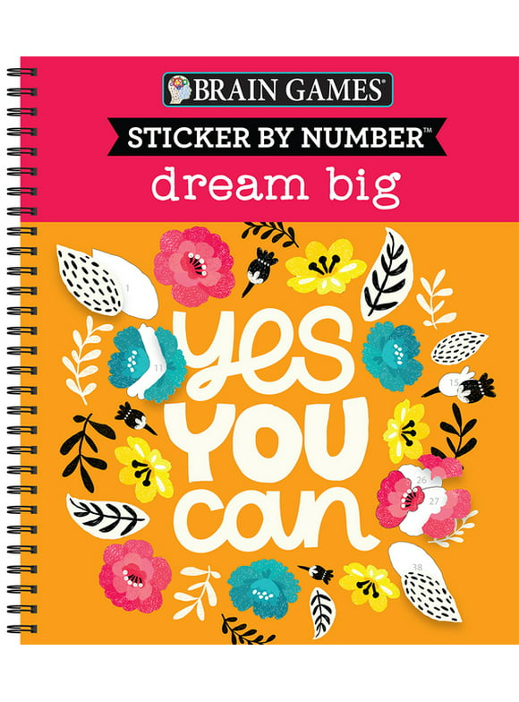 Brain Games - Sticker by Number: Sticker by Number: Dream Big (Other)