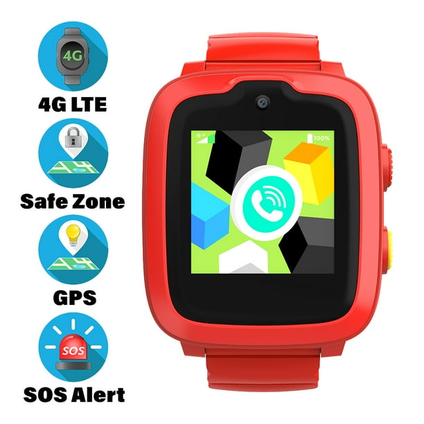 2020 Model - 4G Kids Smartwatch with GPS Tracker | Touch Screen | Remote Monitoring | SOS