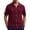 Burgundy, variant on Men's Crochet Knit Short Sleeve Shirt Boho Vintage Button Down Top Breathable Hollow out Summer Beach Vacation Tee