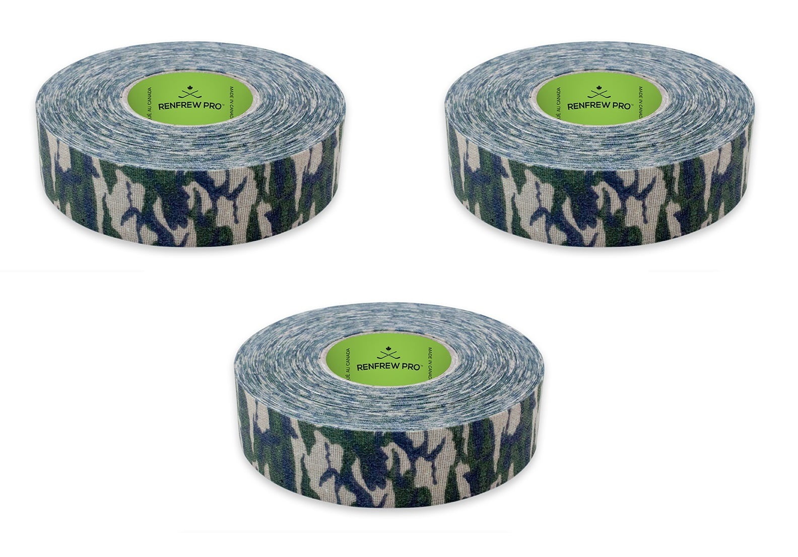 RENFREW PRO (3) Roll Pack Cloth Hockey Stick Tape 24MMx25M (Green
