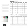thumbnail image 1 of Calendar Whiteboard Set for Home and School Organization Includes Monthly Weekly Daily Planners with Markers, 1 of 3