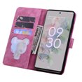 thumbnail image 6 of SaniMore Magnetic Wallet Case for Google Pixel 7 [RFID Blocking] Card Holder, Cartoon Embossing PU Leather Kickstand & Wrist Strap Shockproof Shell for Google Pixel 7 Girls Women, Rose, 6 of 6