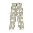 thumbnail image 4 of Goofa Rabbit And Flower Printed Soft Pajama Pants for Men, Wide Leg Comfy Casual Lounge Yoga Pants-X-Large, 4 of 9