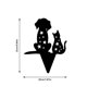 thumbnail image 3 of Jardín Decorativas Para Gatos, Estaca De Silueta De Gato Negro, Adornos De Jardín Llamativos Impermeables Cateissary HA039897-04, 3 of 5