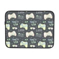 thumbnail image 7 of cute joystick doodles text Portable Laptop Sleeve Compatible with MacBook Air Notebook Computer Case for Men Women College School Students, 7 of 7