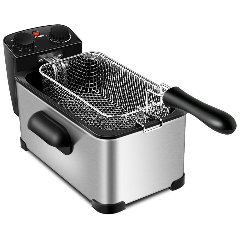 Costway, Electric Deep Fryer, 3.2 QT/12-Cup with Frying Basket