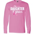 thumbnail image 3 of Inktastic Breast Cancer Awareness My Daughter is a Fighter Long Sleeve T-Shirt, 3 of 5