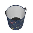 thumbnail image 3 of Laundry Basket Organizer Collapsible -Cat Space Astronaut Dirty Clothes Hamper for Bathroom Kids Girls Boys Laundry Hamper Medium, 3 of 8