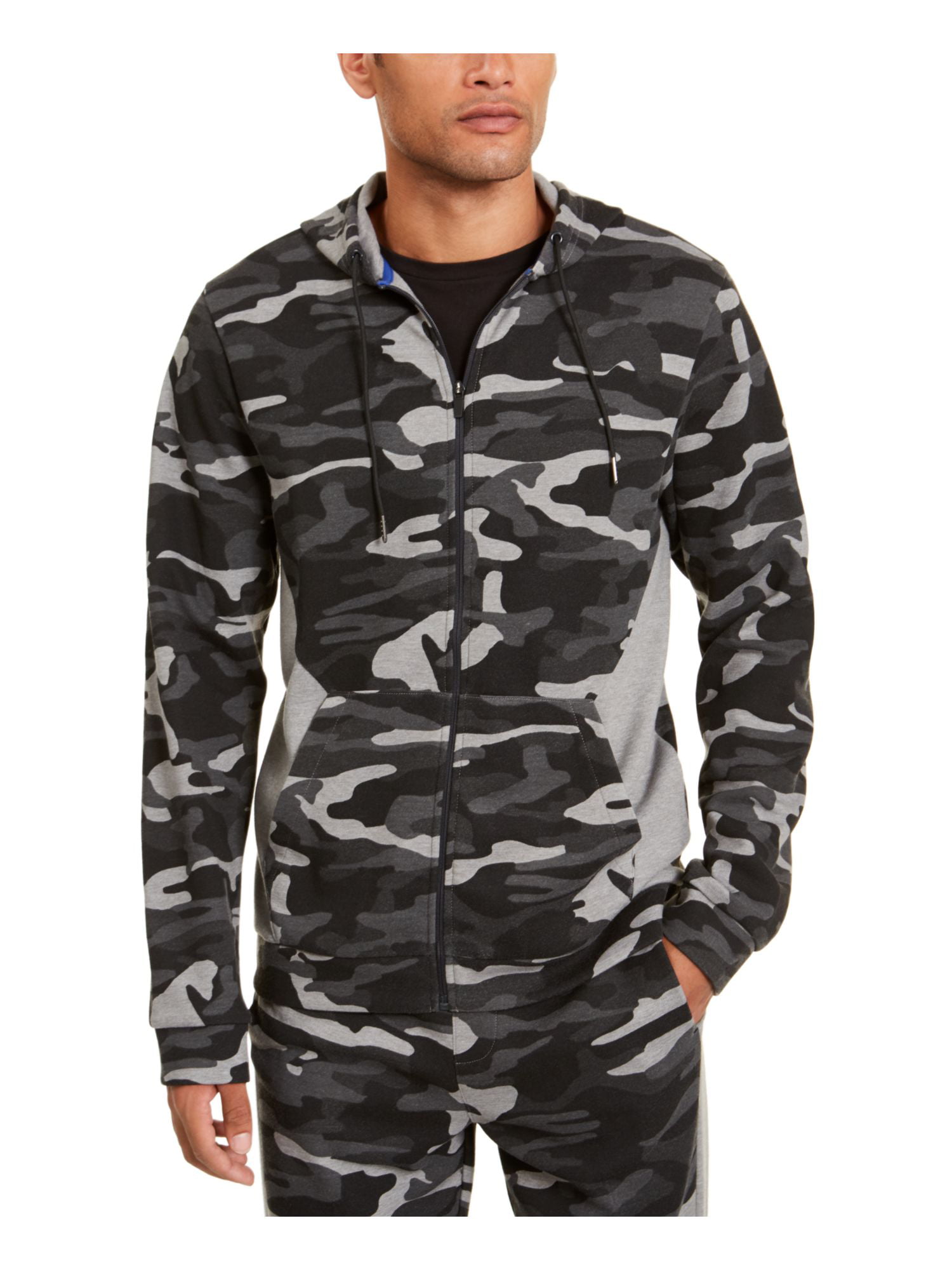 oogsten Kakadu Fragiel IDEOLOGY Mens Black Camouflage Zip Up Jacket 3XL - Walmart.com